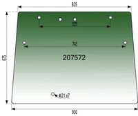 STEKLO KABINE SPREDAJ zgoraj MF - MASSEY FERGUSON 354F kabina: LOCHMANN LM3 STEKLO KABINE SPREDAJ zgoraj MF - MASSEY FERGUSON 354F kabina: LOCHMANN LM3