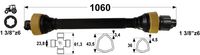 KARDAN T2 L=1060 mm S SKLOPKO ZVEZDASTO 500Nm KARDAN T2 L=1060 mm S SKLOPKO ZVEZDASTO 500Nm