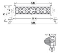 ŽAROMET LED PANELNI 120W L=543 - merjeno brez nosilcev ŽAROMET LED PANELNI 120W L=543 - merjeno brez nosilcev