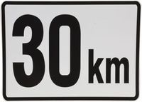 NALEPKA 30 KM OGLATA 200x147mm STEYR serija PLUS