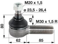 ZGLOB VOLANA M30x1.5D K23.5/26.4 CASE DEUTZ FAHR STEYR