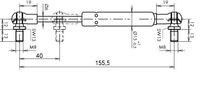 AMORTIZER KABINE L=155.5    F=400N