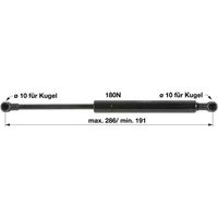 AMORTIZER  KABINE L=285   F=180N CASE   NEW HOLLAND