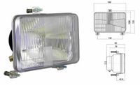ŽAROMET DELOVEN OGLAT H4 168x106x95 s pozicijo ŽAROMET DELOVEN OGLAT H4 168x106x95 s pozicijo
