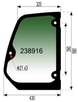 STEKLO KABINE BOČNO desno ANTONIO CARRARO TF9400