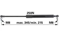 AMORTIZER KABINE L=345 F=250N MF VALTRA AMORTIZER KABINE L=345 F=250N MF VALTRA