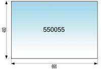 STEKLO KABINE ZADAJ zgoraj SREDNJA ZETOR 7011 (690mm X 460mm) kabina: BK5911