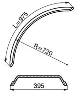 BLATNIK PVC A=395mm R=720mm L=975mm BLATNIK PVC A=395mm R=720mm L=975mm