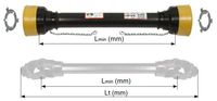 ZAŠČITE KARDANA kpl T3 Lmin=1786mm za kardane do skupne dožine Lt=2000mm SPT ZAŠČITE KARDANA kpl T3 Lmin=1786mm za kardane do skupne dožine Lt=2000mm SPT