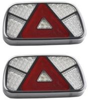SVETILKA STOP LED PAR leva+desna 240x136mm   12-24V   IP67   FUNKCIJE: pozicija, smerokaz, stop, osvetlitev tablice, meglenka, vzvratna vožnja;   razd