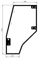 STEKLO KABINE VRAT levo DEUTZ-FAHR AGROPRIMA 4.31 - 4.51 - 4.56 STEKLO KABINE VRAT levo DEUTZ-FAHR AGROPRIMA 4.31 - 4.51 - 4.56