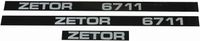 NALEPKA SET " ZETOR 6711" NALEPKA SET " ZETOR 6711"