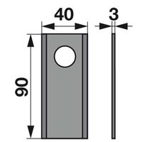 NOŽ KOSILNICE 90mm FAHR NOŽ KOSILNICE 90mm FAHR