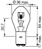 ŽARNICA S1 12V 35/35W BA20D ŽARNICA S1 12V 35/35W BA20D