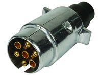 VTIKAČ 7 POLNI KOVINSKI ALU - KONTAKTI NA VIJAKE 12V VTIKAČ 7 POLNI KOVINSKI ALU - KONTAKTI NA VIJAKE 12V