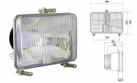 ŽAROMET DELOVEN OGLAT H4 168x106x95 s pozicijo ŽAROMET DELOVEN OGLAT H4 168x106x95 s pozicijo