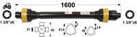 KARDAN T4 L=1600 mm S SKLOPKO ZVEZDASTO 1000 Nm KARDAN T4 L=1600 mm S SKLOPKO ZVEZDASTO 1000 Nm