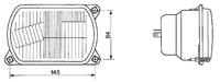 ŽAROMET SPREDNJI PRAVOKOTEN levi 145x84 COBO ŽAROMET SPREDNJI PRAVOKOTEN levi 145x84 COBO