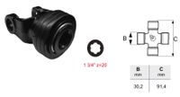 PRIKLJUČEK KARDANA ZUNANJI T5 novi tip 1 3/4 z=20 SPT od 08-2021 naprej PRIKLJUČEK KARDANA ZUNANJI T5 novi tip 1 3/4 z=20 SPT od 08-2021 naprej