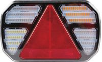 SVETILKA STOP LED desna 245x151x40mm 12-24V IP65   FUNKCIJE: pozicija, smerokaz-DINAMIČNI PREMIK V DESNO, stop, osvetlitev tablice, meglenka, vzvratna