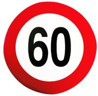 NALEPKA OMEJITVE HITROSTI "60"