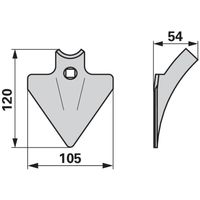 MOTIKA KULTIVATORJA PREDSETVENIKA 105mm MOTIKA KULTIVATORJA PREDSETVENIKA 105mm