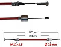 ŽICA ZAVORE L=1086mm PRIKOLICE AL-KO
AL-KO PROFI longlife zavorni kabel Dolžina bovdna 890 mm Skupna dolžina 1086 mm Zvon O 26 mm nastavek.