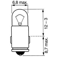 ŽARNICA 12V 2W BA7S ŽARNICA 12V 2W BA7S