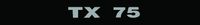 NALEPKA "TX 75" TD NALEPKA "TX 75" TD