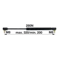 AMORTIZER KABINE L=320 PP-PP F=280N STEYR AMORTIZER KABINE L=320 PP-PP F=280N STEYR