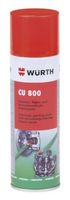 SPREJ MAST 1/300ml BAKRENA - CU800  WÜRTH
• Visokotemperaturno odporna mast z dodatkom bakra, dobra odpornost na obremenitve z visoko močjo lepljenja