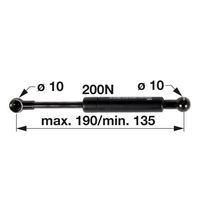 AMORTIZER KABINE L=190 F=200N CASE AMORTIZER KABINE L=190 F=200N CASE