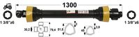 KARDAN T45 L= 1300 mm S SKLOPKO PROSTOTEKOČO LEVI PROSTI TEK KARDAN T45 L= 1300 mm S SKLOPKO PROSTOTEKOČO LEVI PROSTI TEK