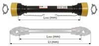 ZAŠČITE KARDANA kpl T7 Lmin=1744mm za kardane do skupne dožine Lt=2000mm SPT ZAŠČITE KARDANA kpl T7 Lmin=1744mm za kardane do skupne dožine Lt=2000mm SPT