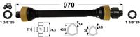 KARDAN T3 L= 970 mm S SKLOPKO PROSTOTEKOČO LEVI PROSTI TEK KARDAN T3 L= 970 mm S SKLOPKO PROSTOTEKOČO LEVI PROSTI TEK