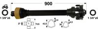 KARDAN T3 L=900 mm S SKLOPKO LAMELNO DVE LAMELI 750 Nm KARDAN T3 L=900 mm S SKLOPKO LAMELNO DVE LAMELI 750 Nm