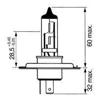 ŽARNICA H4 12V 60/55W P43T ŽARNICA H4 12V 60/55W P43T