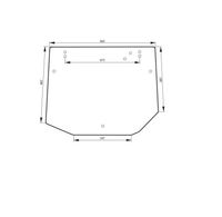STEKLO KABINE ZADAJ zgoraj NEW HOLLAND T3040 TCE 40 45 50 55 kabina: original