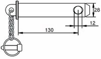 SORNIK PRIKLOPA Z VERIGI IN VAROVALKO fi=28 L=100 Lcelotni=??mm SORNIK PRIKLOPA Z VERIGI IN VAROVALKO fi=28 L=100 Lcelotni=??mm