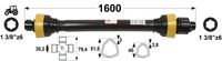 KARDAN T45 L=1600 mm S SKLOPKO ZVEZDASTO 1500 Nm KARDAN T45 L=1600 mm S SKLOPKO ZVEZDASTO 1500 Nm