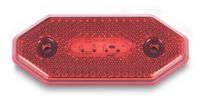SVETILKA MARKIRNA led RDEČA 12/24V 3LED/0,4W 100x42mm debelina 14mm razmak med luknjami: 60mm homologirano AJ.BA SVETILKA MARKIRNA led RDEČA 12/24V 3LED/0,4W 100x42mm debelina 14mm razmak med luknjami: 60mm homologirano AJ.BA