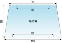 STEKLO KABINE SPREDAJ zgoraj IMT 539-542-560 stari tip