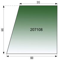 STEKLO KABINE VRAT zgoraj LEVO ali DESNO (tonirano zeleno) kabina: SOVEMA CS19 in CS20