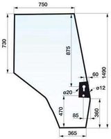 STEKLO KABINE VRAT LEVO (prozorno) MF-MASSEY FERGUSON Serije 4200 IN 4300 4215-4220-4225-4235-4240-4245-4255-4260-4265-4270-4325-4335-4345-4355-4360-4