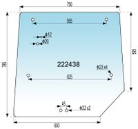 STEKLO KABINE ZADAJ zgoraj MF 4355 STEKLO KABINE ZADAJ zgoraj MF 4355