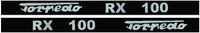 NALEPKA SET  "Torpedo RX 100"  TD