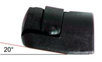 PRIKLJUČEK AMORTIZERJA PVC ukrivljen 20° M6x1 PRIKLJUČEK AMORTIZERJA PVC ukrivljen 20° M6x1