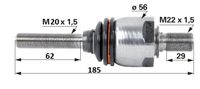 ZGLOB VOLANA AKSIJALNI M22x1.5mm / M18x1.5mm zunanji desni navoj L=212mm ZGLOB VOLANA AKSIJALNI M22x1.5mm / M18x1.5mm zunanji desni navoj L=212mm