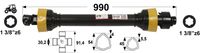 KARDAN T5 L=990 mm S SKLOPKO PROSTOTEKOČO DESNI PROSTI TEK KARDAN T5 L=990 mm S SKLOPKO PROSTOTEKOČO DESNI PROSTI TEK