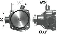 ČRPALKA VODE S TESNILOM CASE CS78-CS86-CS94 FENDT 310LSA; Serija 300;  Serija 600 ; Farmer 304-305-306-307-308-309-310-311-312 (črpalka z ojačanimi le